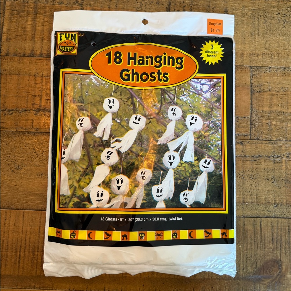 Vintage Halloween Hanging Ghosts 2004